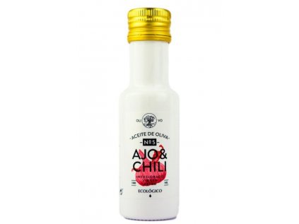 Organický extra panenský olivový olej s česnekem a chilli