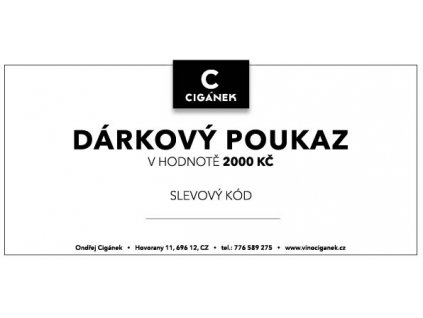 Dárkový poukaz 2000