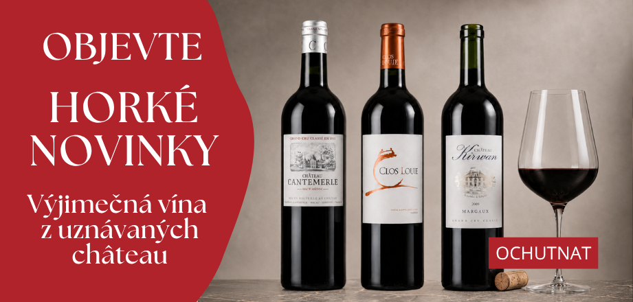 Novinky vín - výjimečná vína z různých chateau