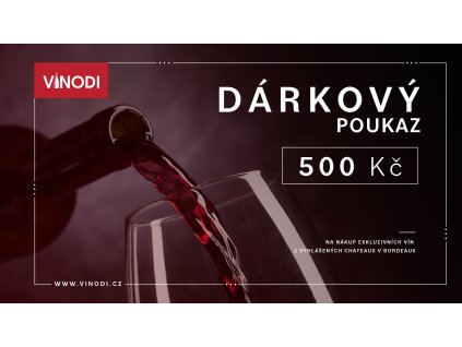 Dárkový poukaz VINODI 500 Kč