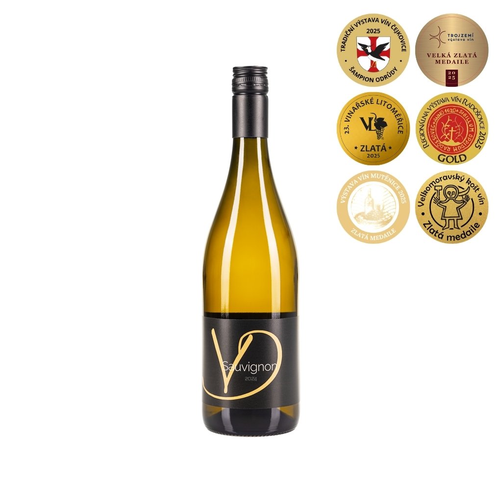 sauvignon 2024 bile polosladké vino drabek zlata medaile vitez odrudy sampion