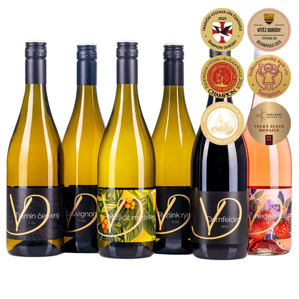 degustacni balicek 2024 vina akce sleva vino drabek rose medaile sampion morava diplom vitez sampion