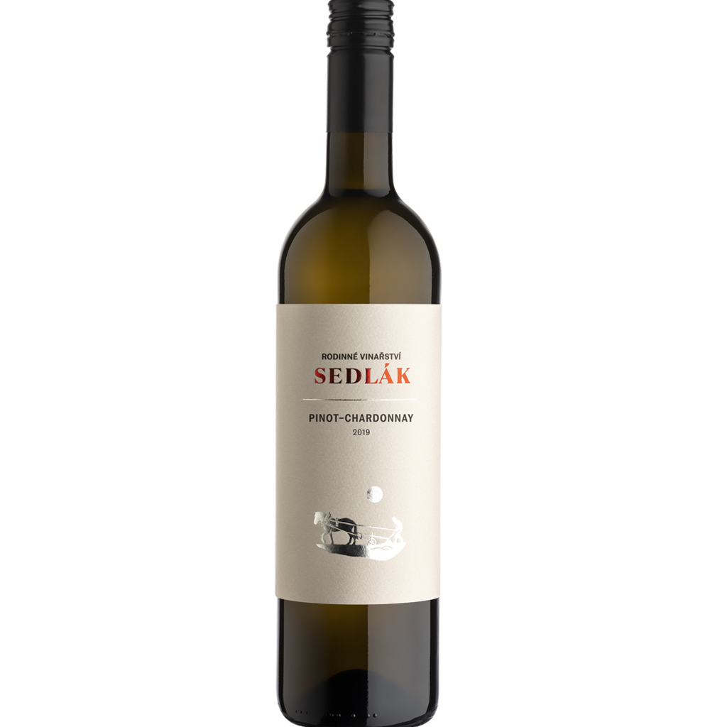 L Pinot Chardonnay moravské zemské víno Sedlák Vinotéka Klánovice