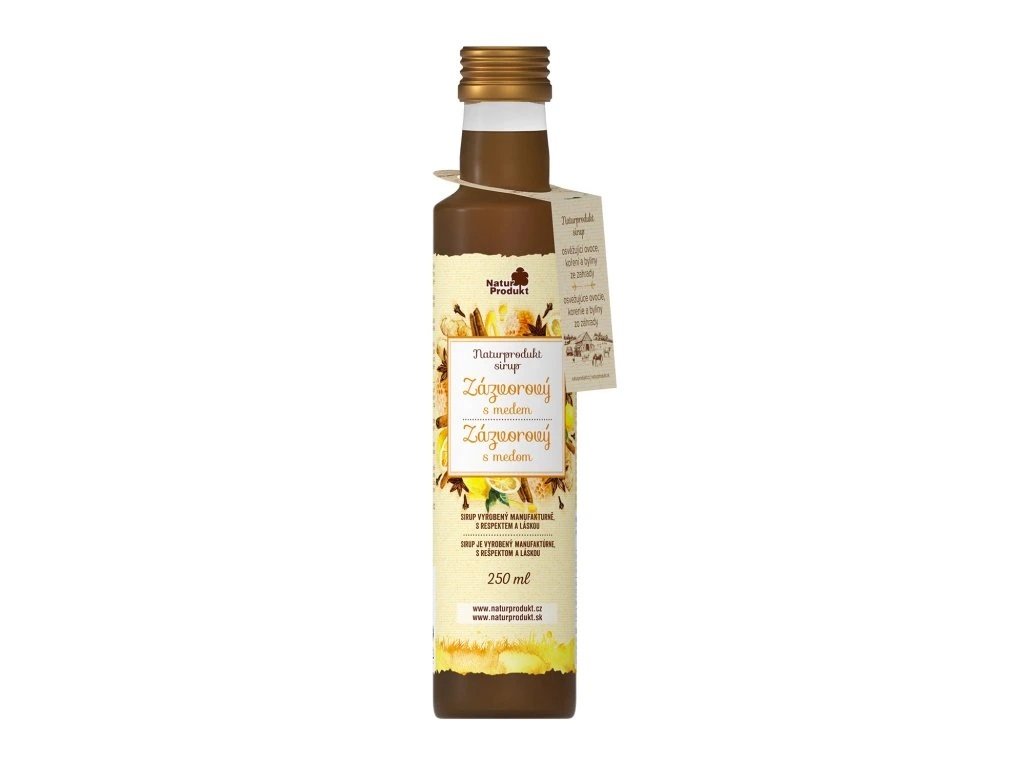 Zázvorový sirup s medem, NaturProdukt