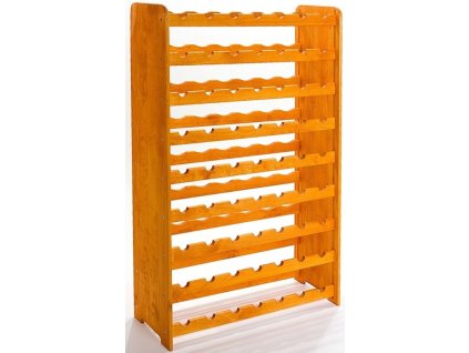 Regál na víno, na 63 lahví, odstín Lazur mahagon, 118x73x25 cm 01