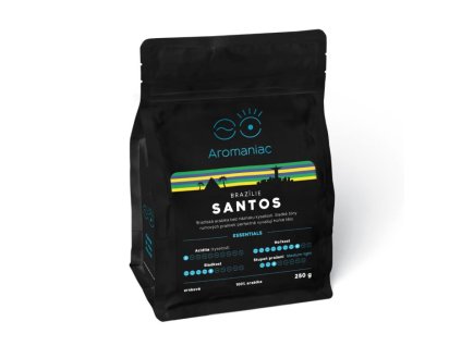 Aromaniac, Čerstvá káva Brazílie Santos, zrnková, 100% arabika