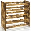 Regál na víno, na 30 lahví v odstínu Rustikal, 65x63x27 cm 01