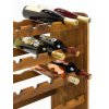 Regál na víno, na 30 lahví, odstín Lazur palisandr, 65x63x27 cm 03