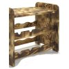 Regál na víno, na 8 lahví, odstín Rustikal, 38x42x27 cm 02