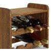Regál na víno, na 8 lahví, odstín Lazur palisandr, 38x42x27 cm 03
