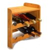 Regál na víno, na 8 lahví, odstín Lazur mahagon, 38x42x27 cm 03
