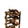 Regál na víno, 16 lahví, Rustikal, 54x44x25 cm 03