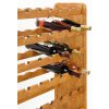 Regál na víno, na 63 lahví, odstín Lazur kaštan, 118x72x27 cm 04