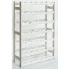 Regál na víno, na 42 lahví, Provance bílý, 102x62,5x25 cm 03