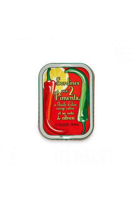 sardines aux deux piments et sa note de citron 4 boites de 115g