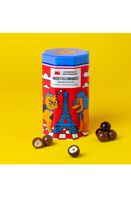 milk dark chocolate covered hazelnuts