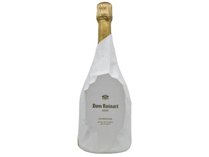 Bottle of Dom Ruinart Champagne BdB Extra brut Millesime 2010 Sparkling Wine Flatiron SF