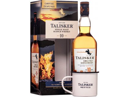 Talisker 10 Years Old (0,7l) v dárkové krabičce s ORIGINÁLNÍM PLECHÁČKEM