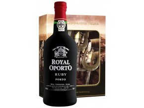 Royal Oporto Ruby (0,75l) v dárkovém balení se skleničkami
