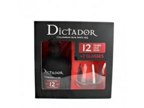 Dictador 12YO (0,7l) v dárkové krabičce se skleničkami