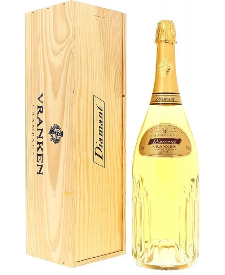 Demoiselle Vranken Vranken Diamant Brut Jéroboam (3,0l) v dřevěné dárkové krabičce