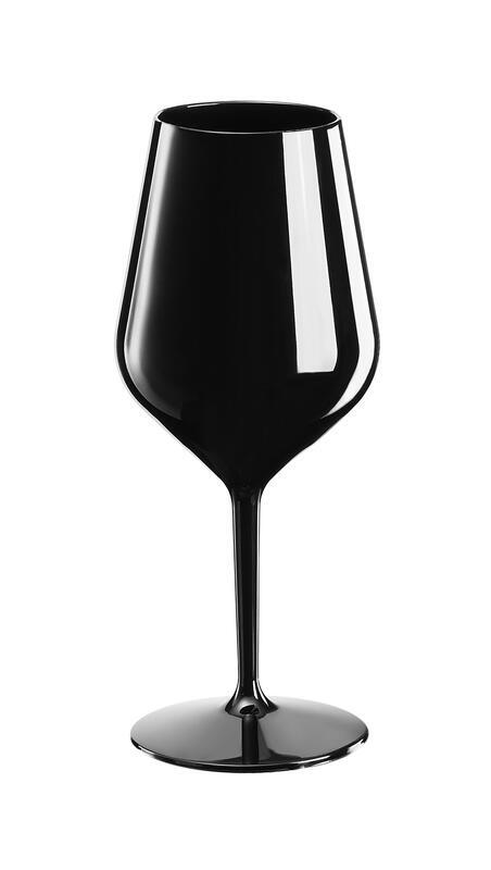 Nerozbitná sklenice na víno 470ml (1ks) Černá