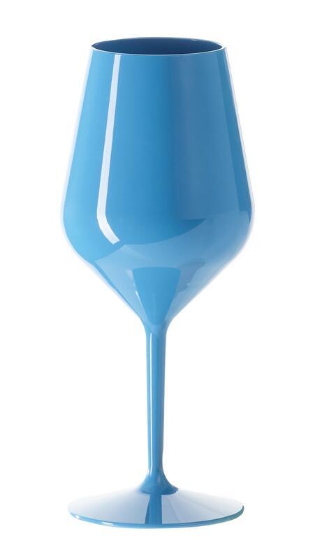 Nerozbitná sklenice na víno 470ml (1ks) Modrá