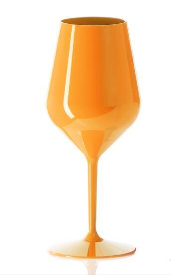 Nerozbitná sklenice na víno 470ml (1ks) Oranžová