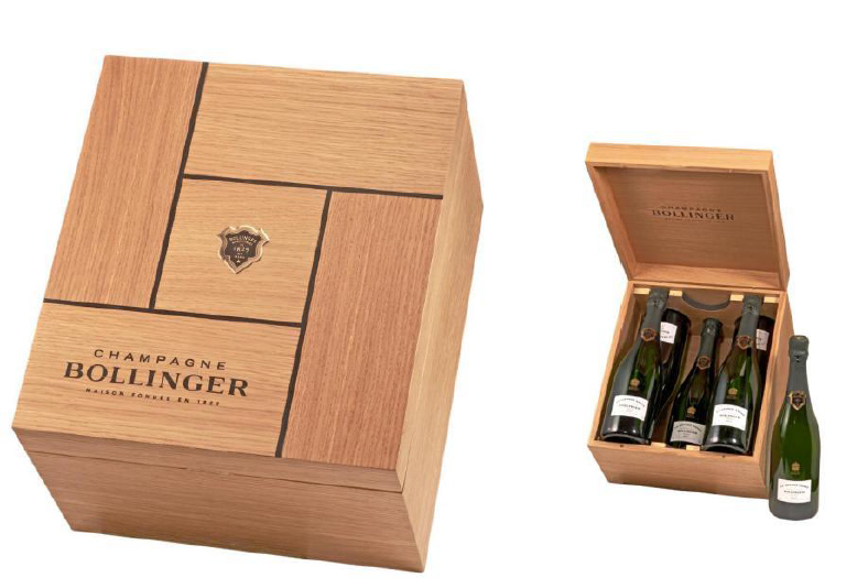 BOLLINGER Dřevěný box na šest lahví