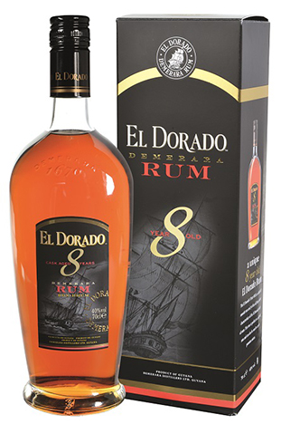 EL DORADO RUM 8 Y.O (0,7l) v dárkové krabičce