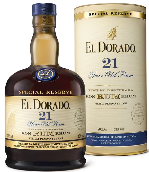 EL DORADO RUM 21 Y.O (0,7l) v dárkové tubě