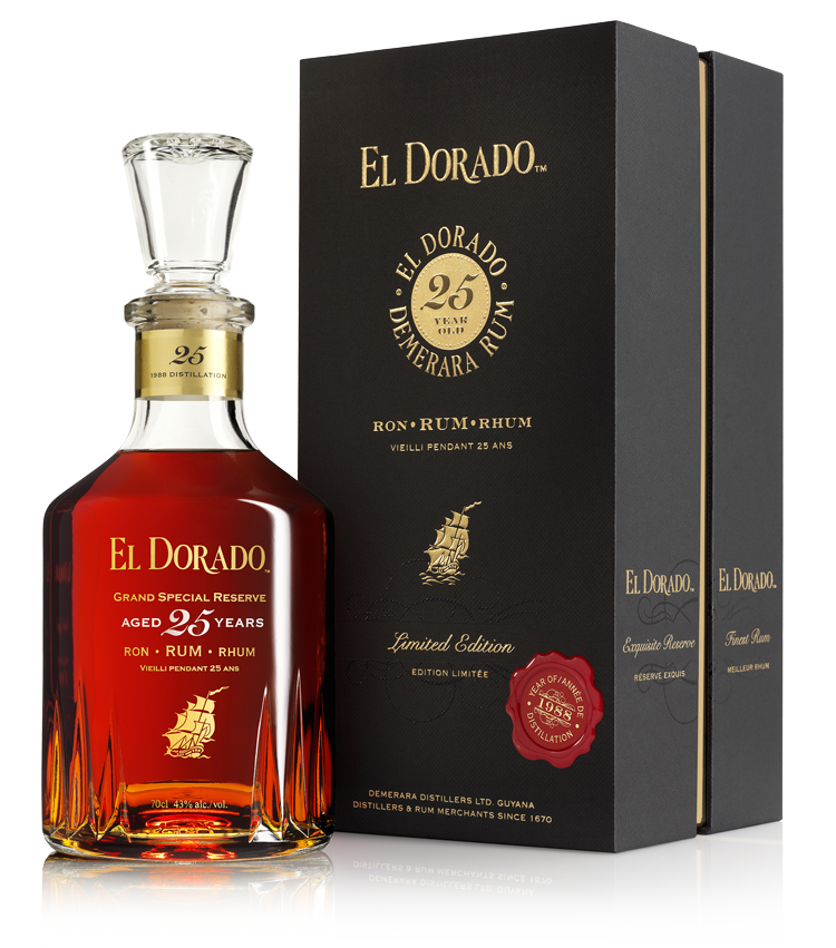 EL DORADO RUM 25 Y.O (0,7l) v dárkové krabičce