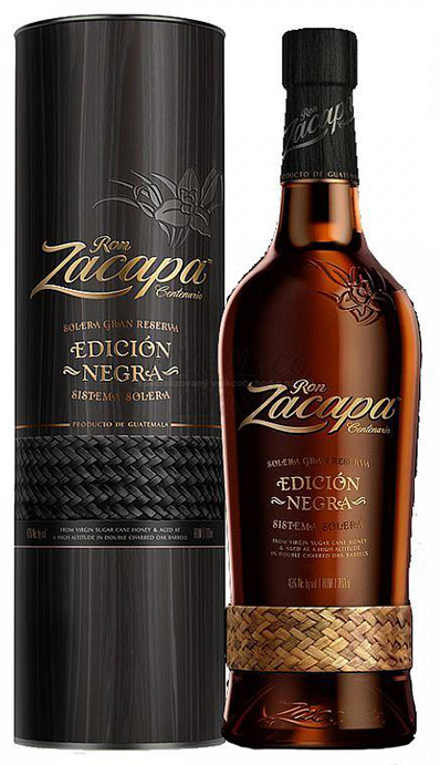 Ron Zacapa Edición Negra (1,0l) v dárkové tubě