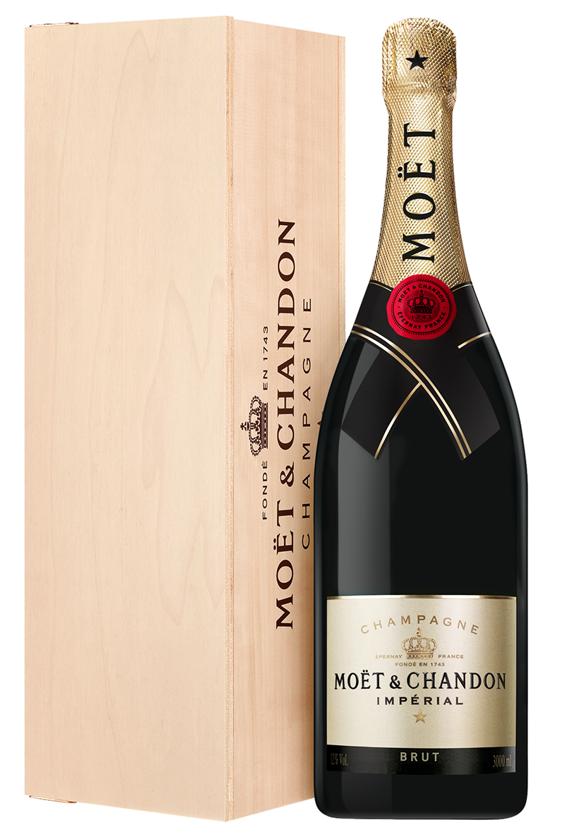 Moët & Chandon Impérial Brut Jéroboam (3l) v dřevěné krabici