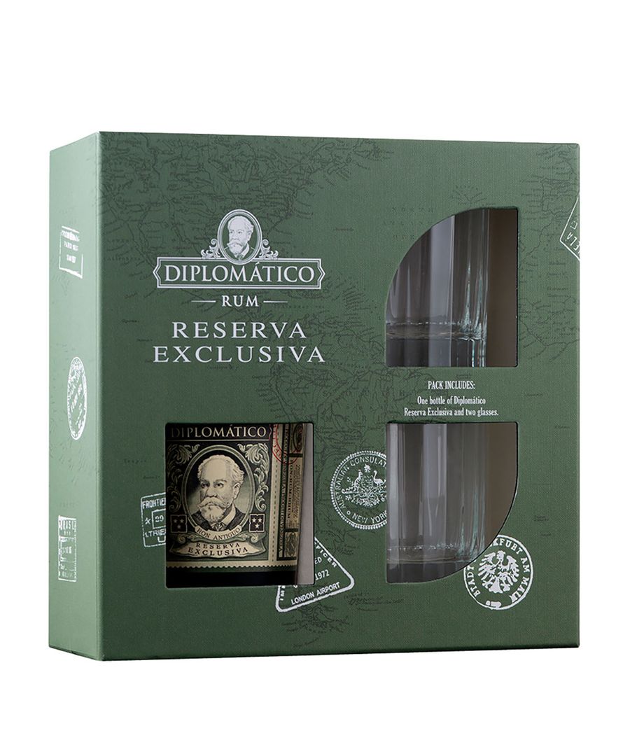 Diplomatico Diplomático Reserva Exclusiva (0,7l) v dárkové krabičce se skleničkami