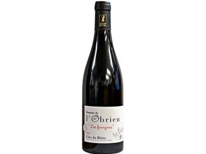 L'Obrieu Côtes du Rhône Les Frangines Vinotéka ve dvoře