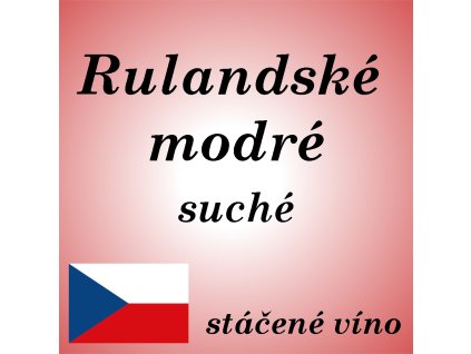 rulandské modré stáčené