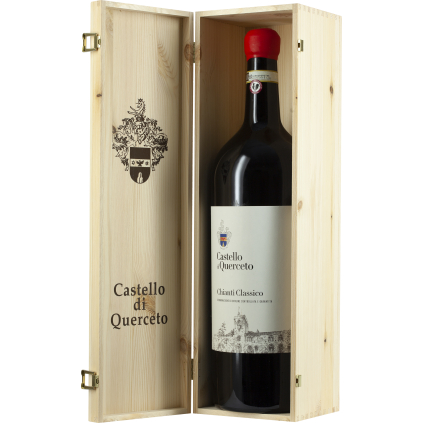 Chianti classico Castello di Querceto wooden case 2