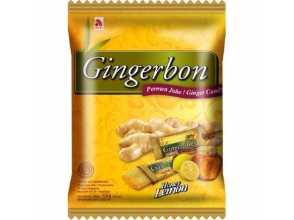 Zazvorove bonbony s citronovym medem 125g Gingerbon Stav baleni originalni