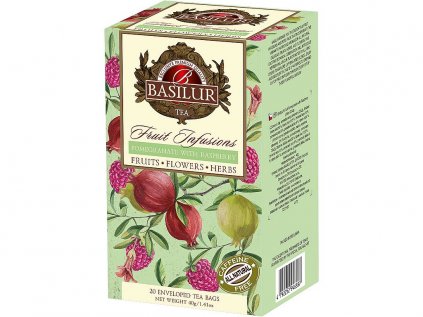 10125 1 basilur fruit pomegranate with raspberry prebal 20x2g
