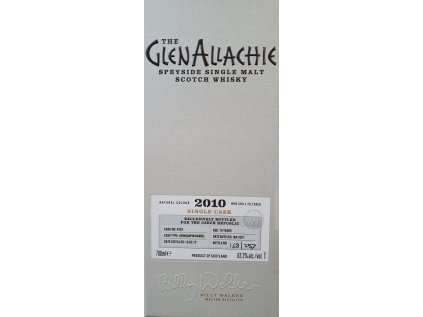 80574 glenallachie chinquapin barrel 2010 cask no 4552 62 2 0 7l