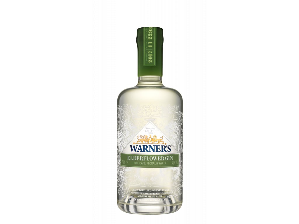 Warner Edwards Elderflower gin 0,7L 40% (holá láhev)