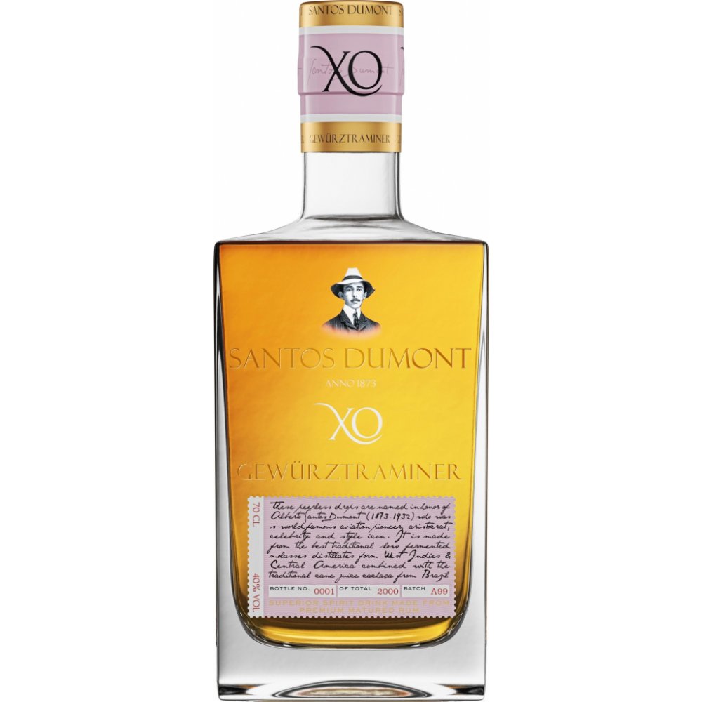 Rum Santos Dumont XO Gewürztraminer 40% 0,7l (holá láhev)