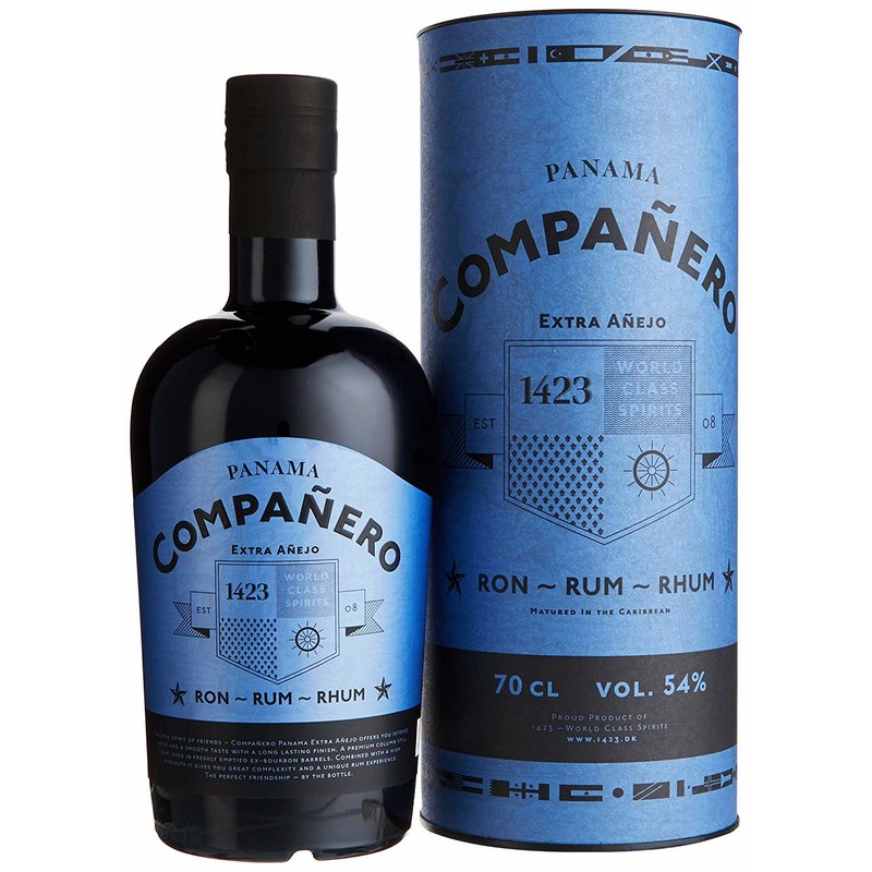 1423 Aps Ron Compaňero Extra Aňejo Gift Box 54% 0,7 l