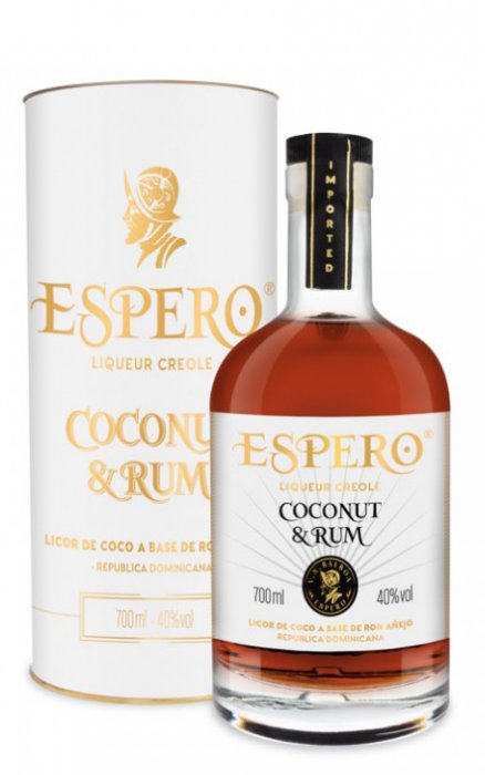 Espero Coconut & Caribe Rum 40% 0,7l (Tuba)
