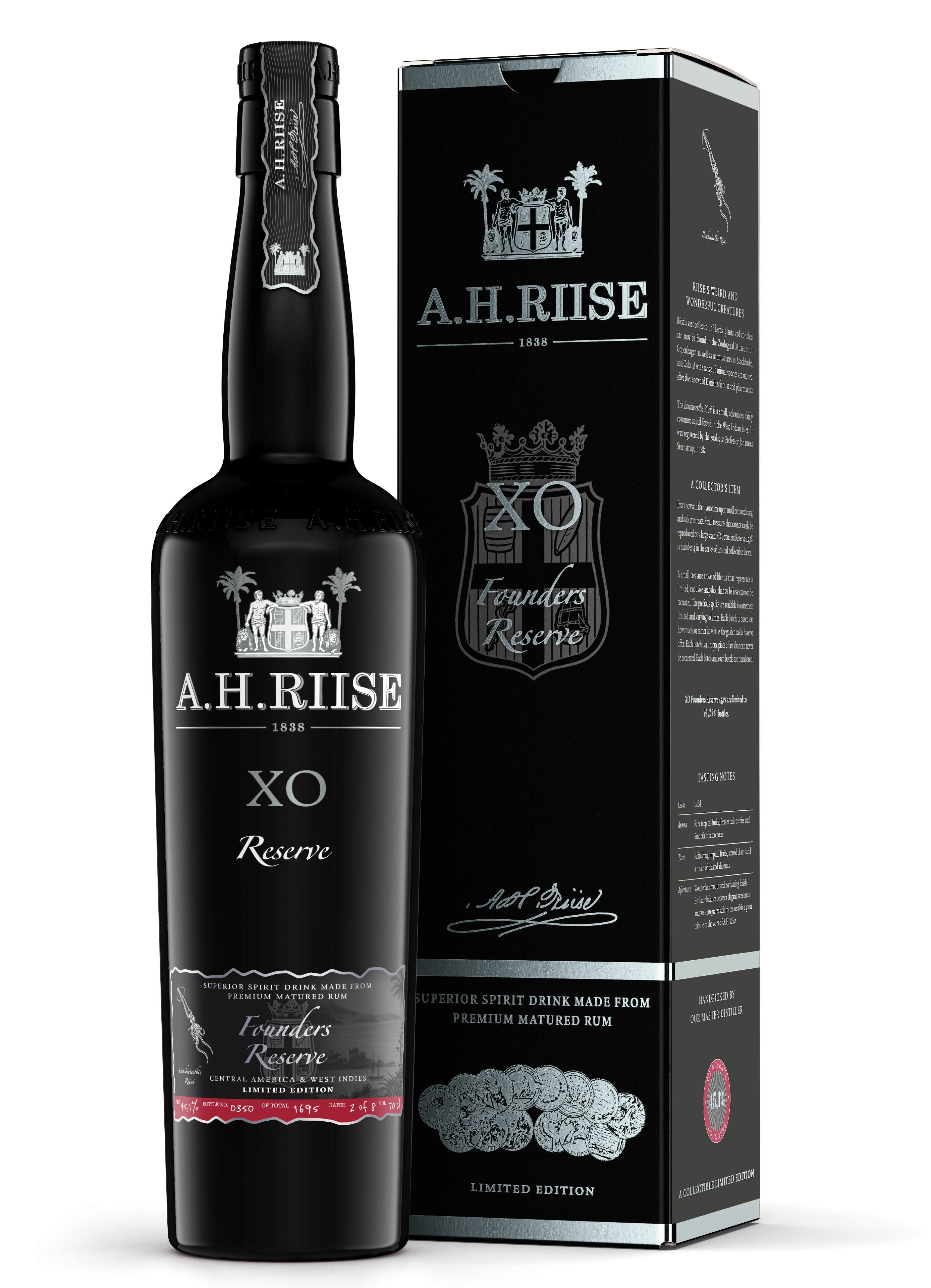 A. H. Riise XO Founders Reserve Limited Edition 45,1% 0,7L (karton)