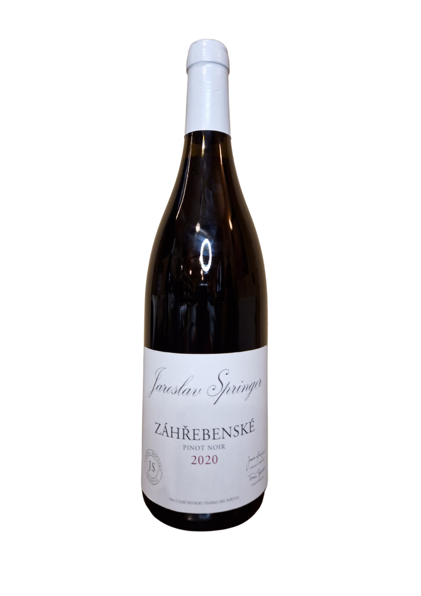 Pinot Noir ZÁHŘEBENSKÉ - MzV, suché 2021 Jaroslav Springer 0,75l GB