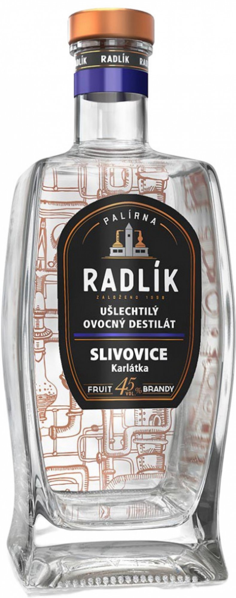 Palírna Radlík Radlík Slivovice (Karlátka) 45% 0,5l