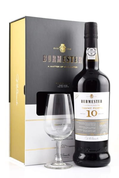 Burmester 10 YEARS OLD, dárkový box + sklenice, 0,75l