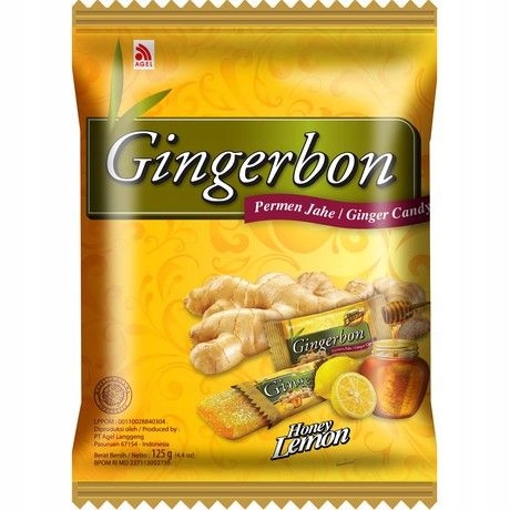 Agel Gingerbon zázvorové bonbóny s medem a citrónem 125g
